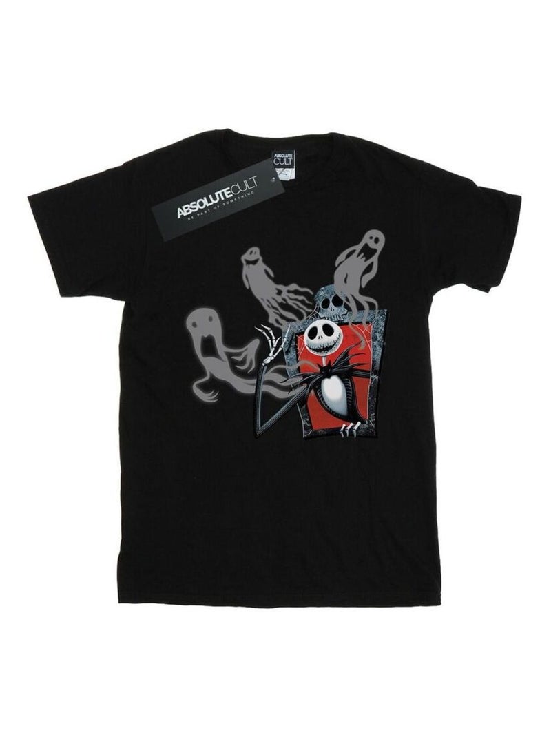 Disney - T-shirt NIGHTMARE BEFORE CHRISTMAS GHOSTS OF JACK Noir - Kiabi