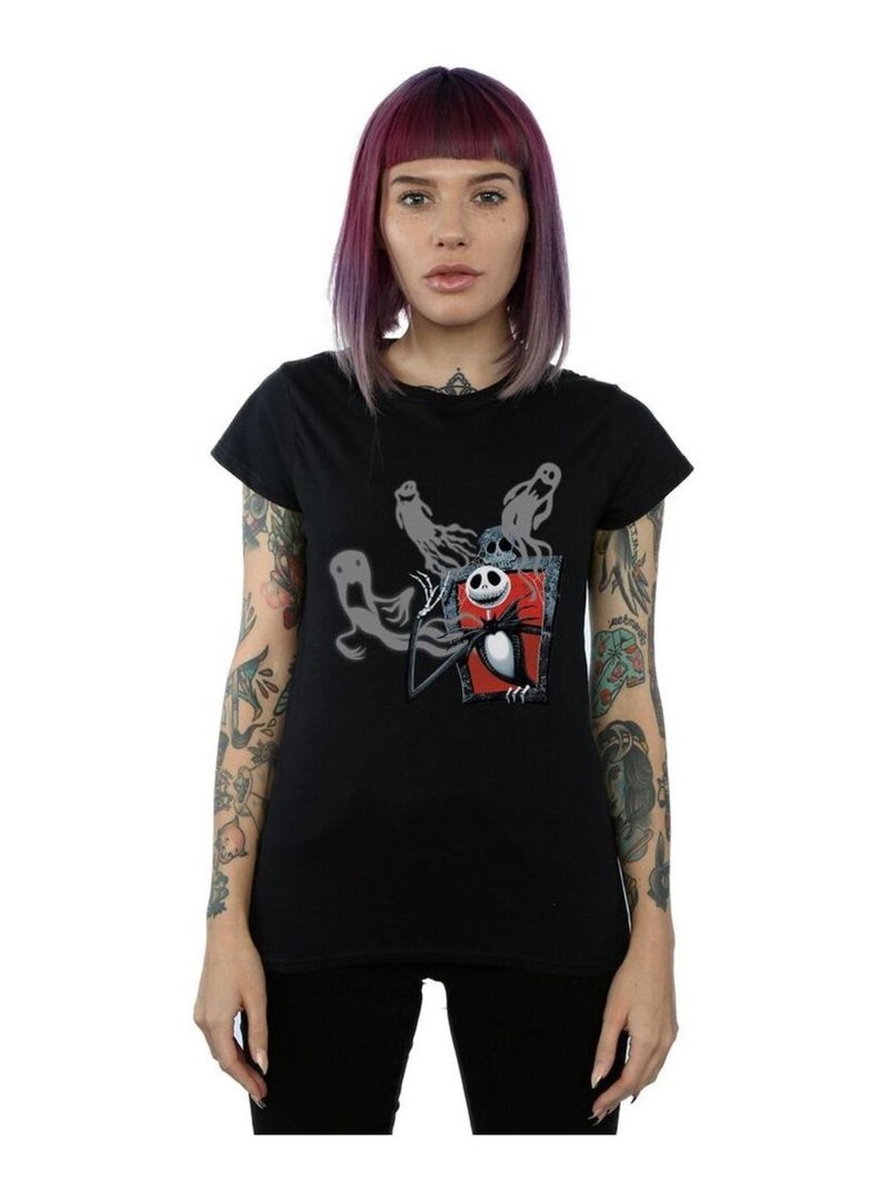 Disney - T-shirt NIGHTMARE BEFORE CHRISTMAS GHOSTS OF JACK Noir - Kiabi