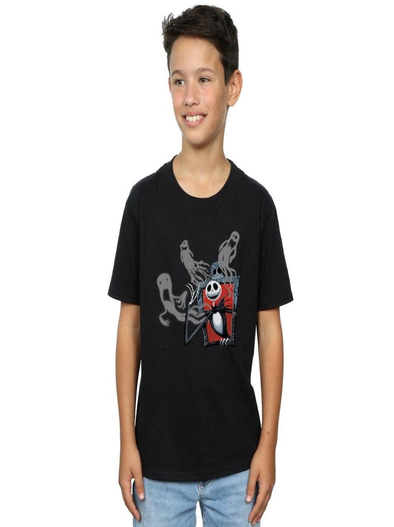 Disney - T-shirt NIGHTMARE BEFORE CHRISTMAS GHOSTS OF JACK Noir - Kiabi