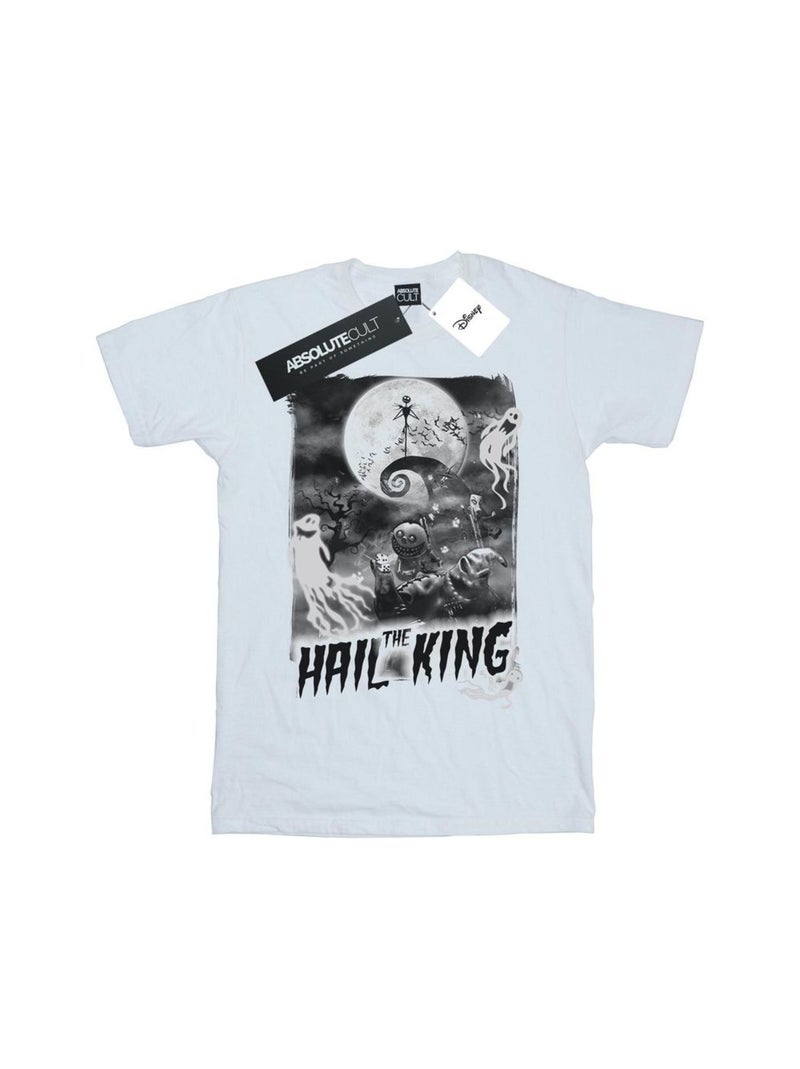 Disney - T-shirt NIGHTMARE BEFORE CHRISTMAS HAIL THE KING Blanc - Kiabi