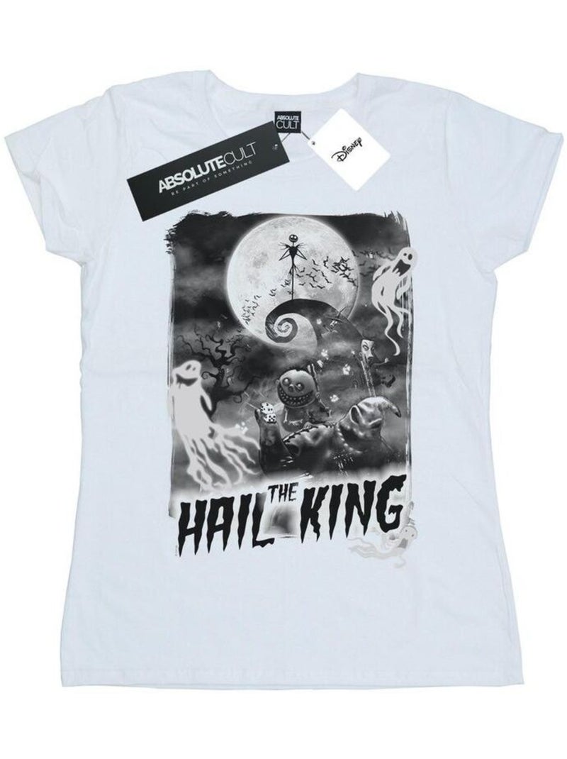 Disney - T-shirt NIGHTMARE BEFORE CHRISTMAS HAIL THE KING Blanc - Kiabi