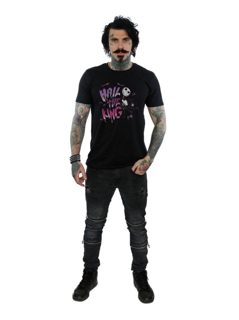 Disney - T-shirt NIGHTMARE BEFORE CHRISTMAS HAIL THE KING Noir - Kiabi