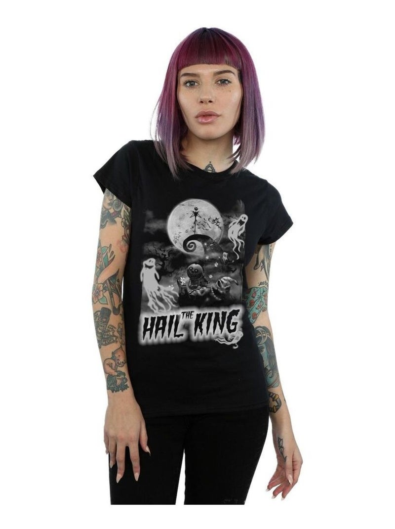 Disney - T-shirt NIGHTMARE BEFORE CHRISTMAS HAIL THE KING Noir - Kiabi