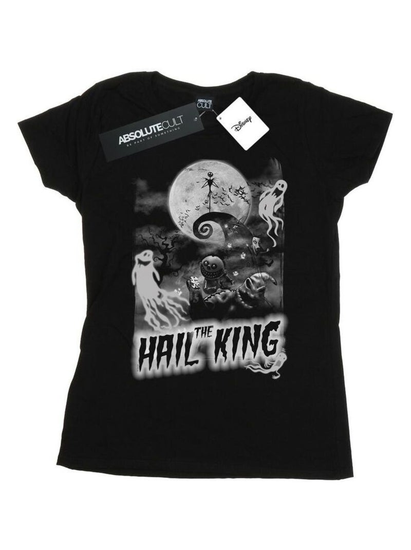 Disney - T-shirt NIGHTMARE BEFORE CHRISTMAS HAIL THE KING Noir - Kiabi