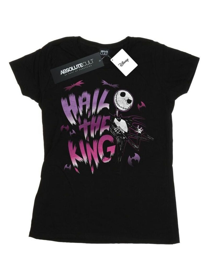 Disney - T-shirt NIGHTMARE BEFORE CHRISTMAS HAIL THE KING Noir - Kiabi