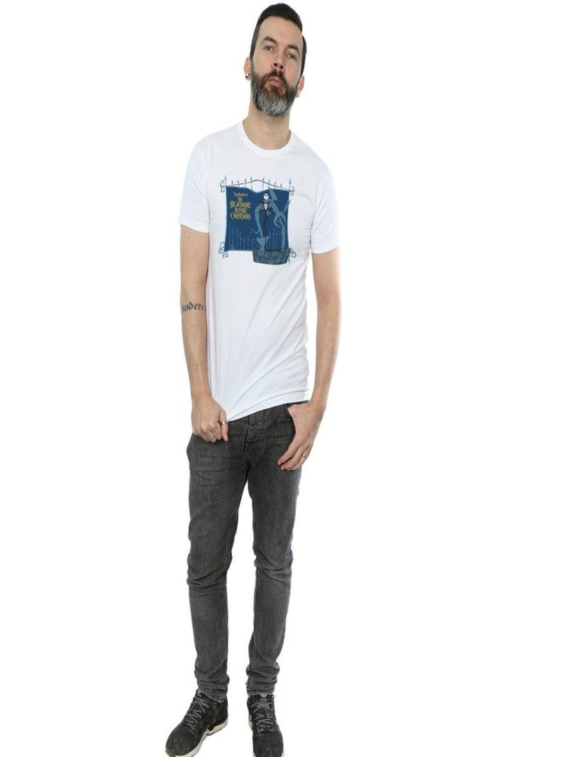 Disney - T-shirt NIGHTMARE BEFORE CHRISTMAS JACK AND THE WELL Blanc - Kiabi