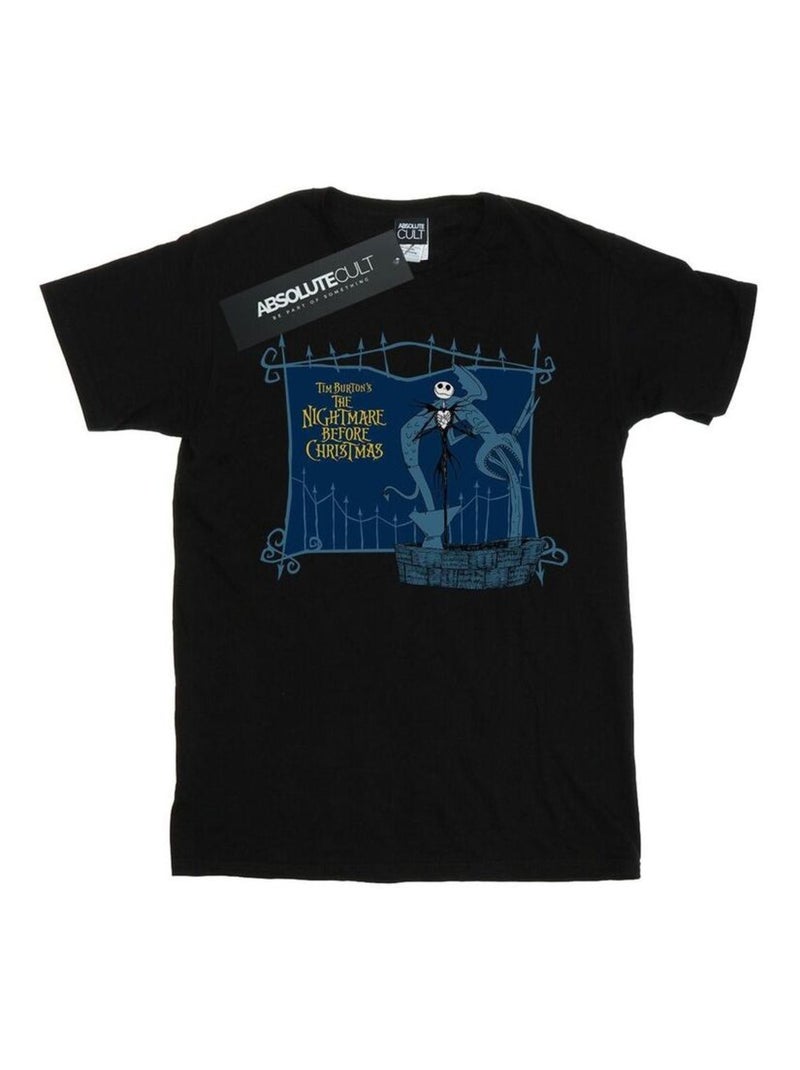 Disney - T-shirt NIGHTMARE BEFORE CHRISTMAS JACK AND THE WELL Noir - Kiabi