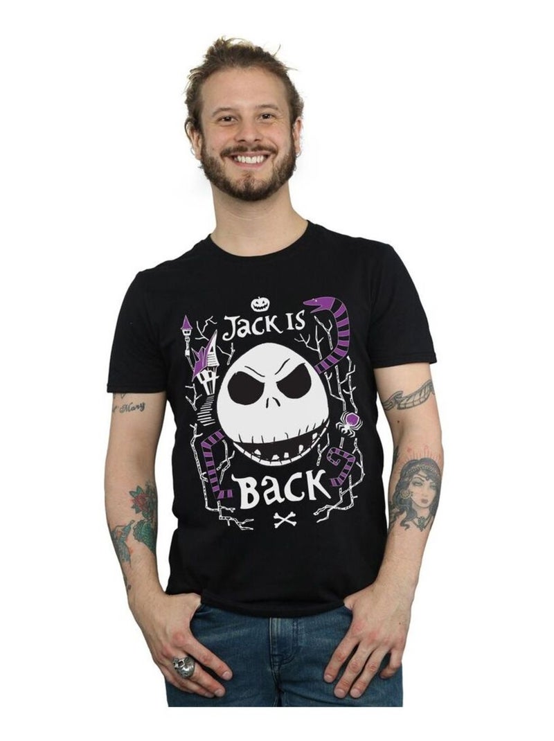 Disney - T-shirt NIGHTMARE BEFORE CHRISTMAS JACK IS BACK Noir - Kiabi