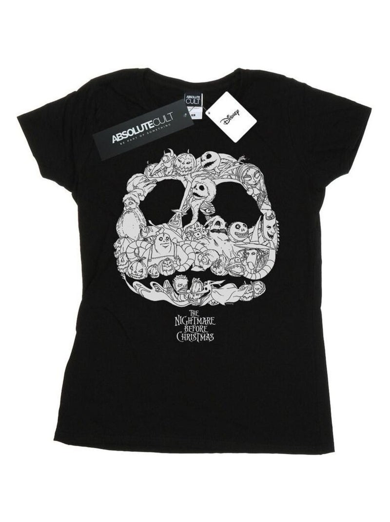 Disney - T-shirt NIGHTMARE BEFORE CHRISTMAS JACK-O-LANTERNS Noir - Kiabi