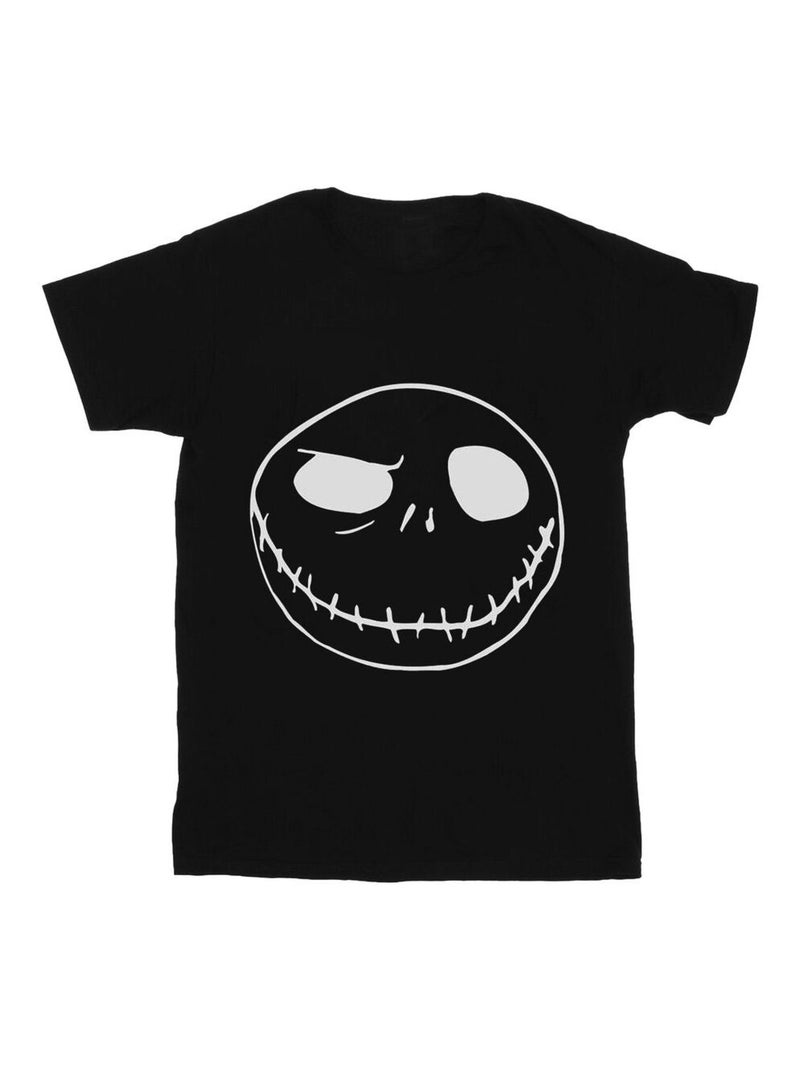 Disney - T-shirt NIGHTMARE BEFORE CHRISTMAS JACK'S BIG FACE Noir - Kiabi
