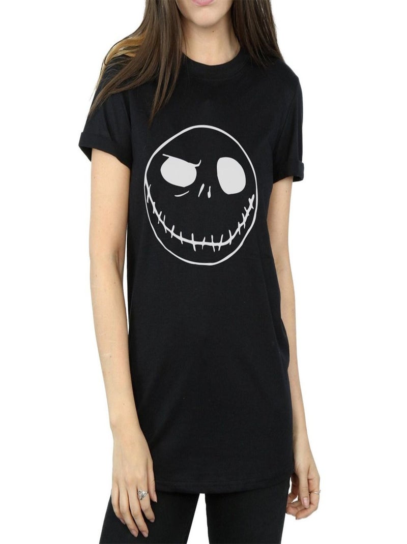 Disney - T-shirt NIGHTMARE BEFORE CHRISTMAS JACK'S BIG FACE Noir - Kiabi