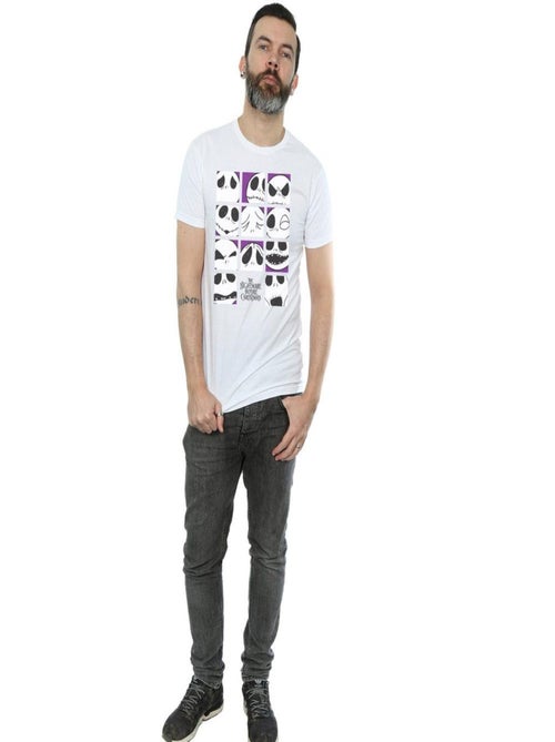 Disney - T-shirt NIGHTMARE BEFORE CHRISTMAS MANY FACES OF JACK - Kiabi
