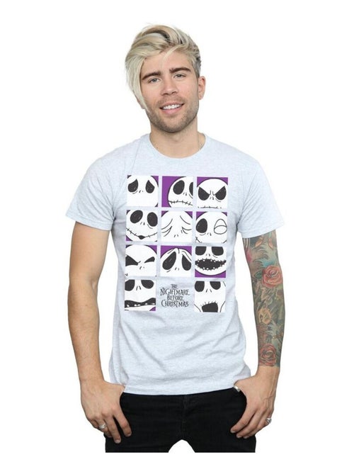 Disney - T-shirt NIGHTMARE BEFORE CHRISTMAS MANY FACES OF JACK - Kiabi