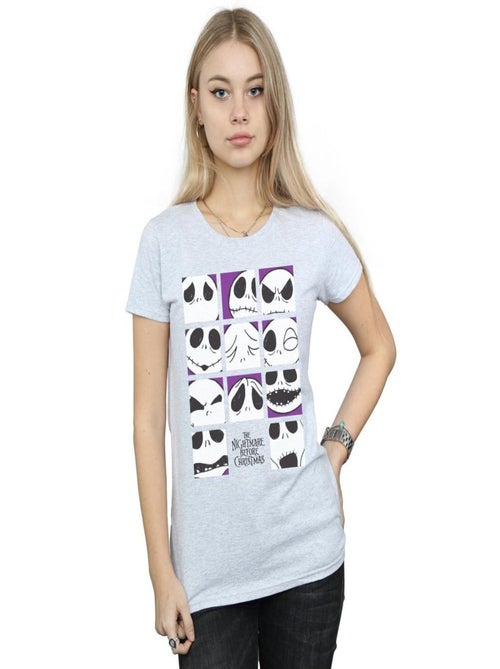 Disney - T-shirt NIGHTMARE BEFORE CHRISTMAS MANY FACES OF JACK - Kiabi