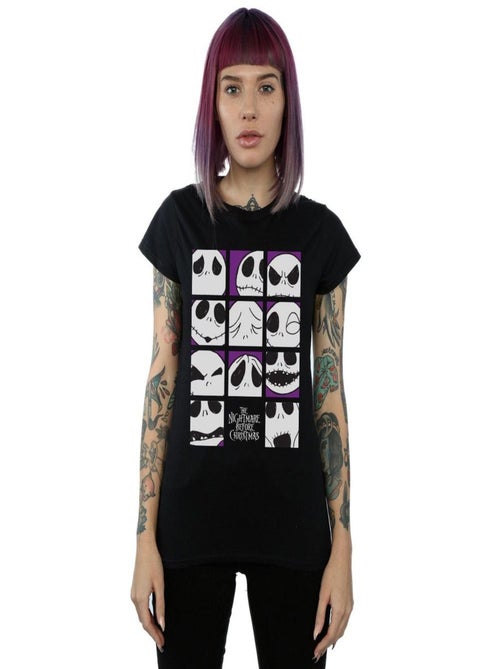 Disney - T-shirt NIGHTMARE BEFORE CHRISTMAS MANY FACES OF JACK - Kiabi