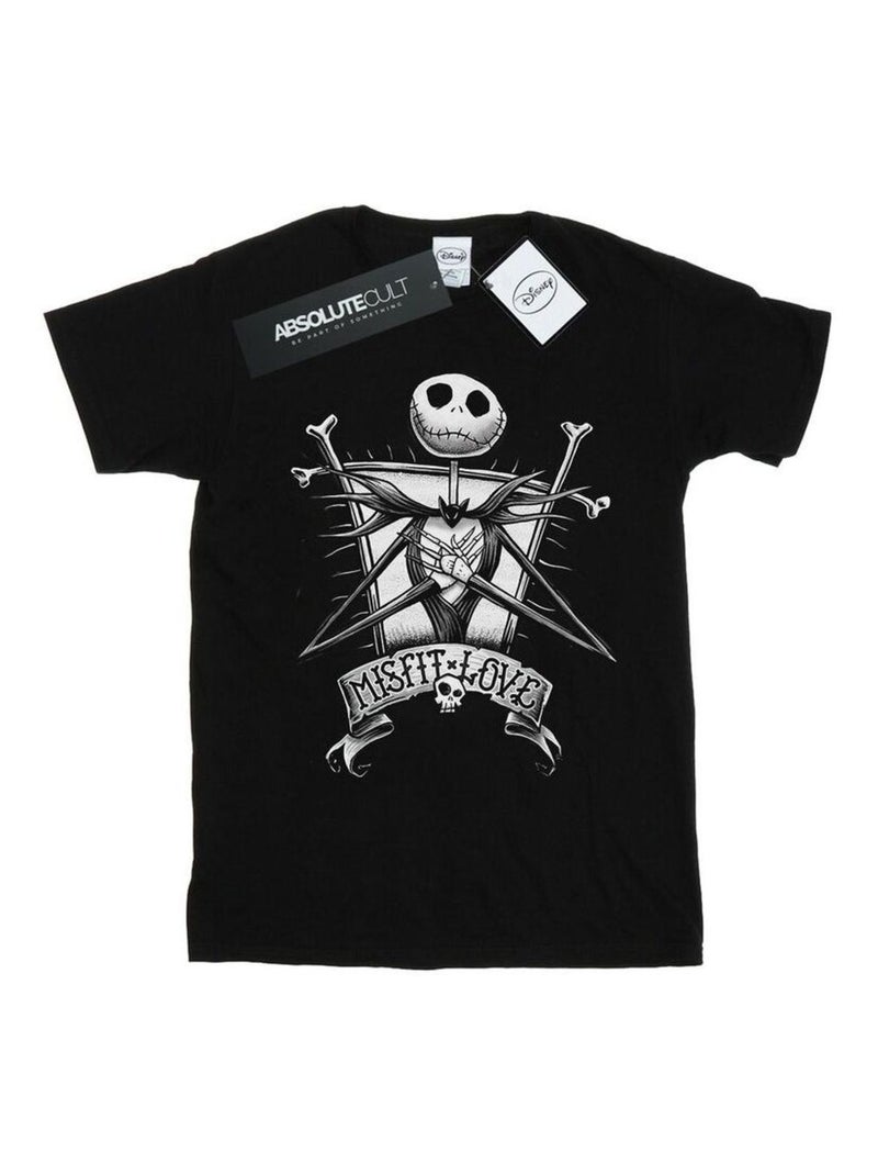 Disney - T-shirt NIGHTMARE BEFORE CHRISTMAS MISFIT Noir - Kiabi
