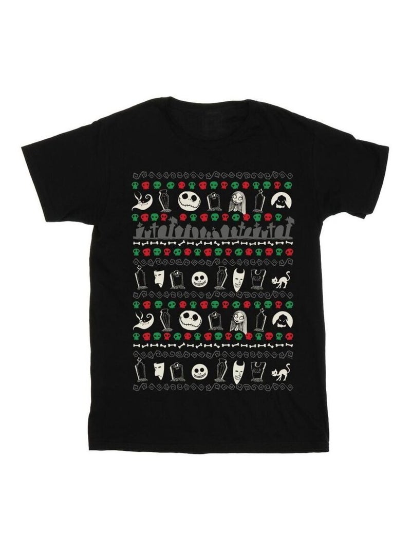Disney - T-shirt NIGHTMARE BEFORE CHRISTMAS Noir - Kiabi