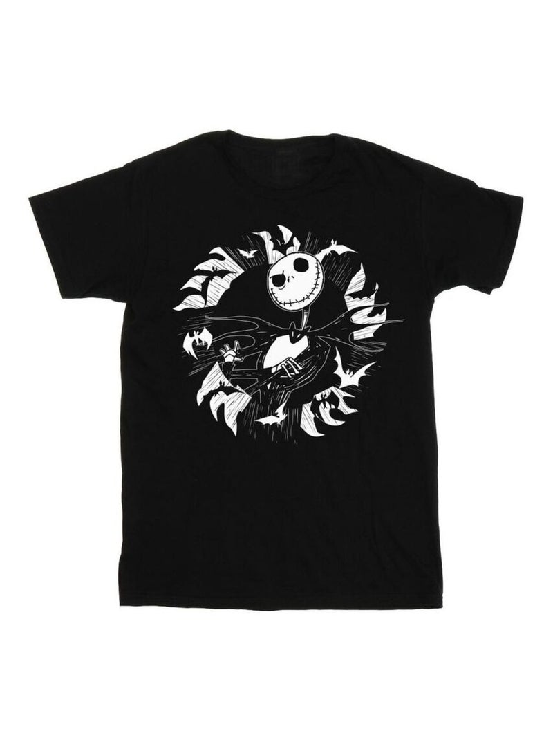 Disney - T-shirt NIGHTMARE BEFORE CHRISTMAS Noir - Kiabi