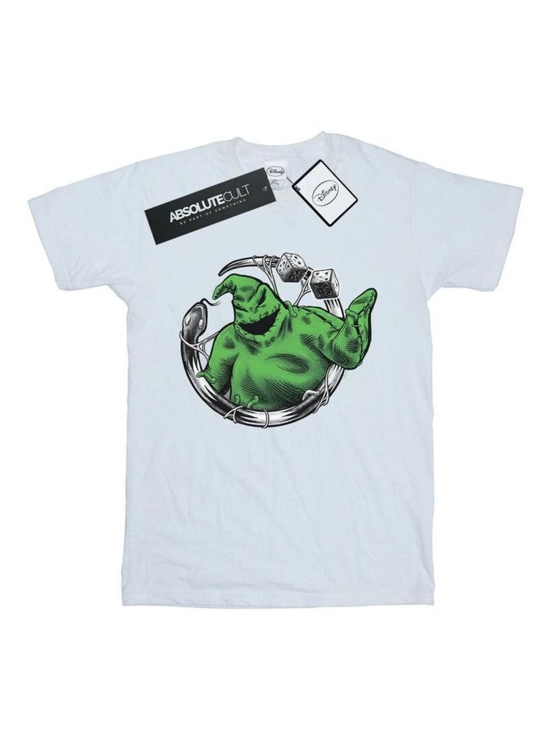 Disney - T-shirt NIGHTMARE BEFORE CHRISTMAS ROLL THE DICE Blanc - Kiabi