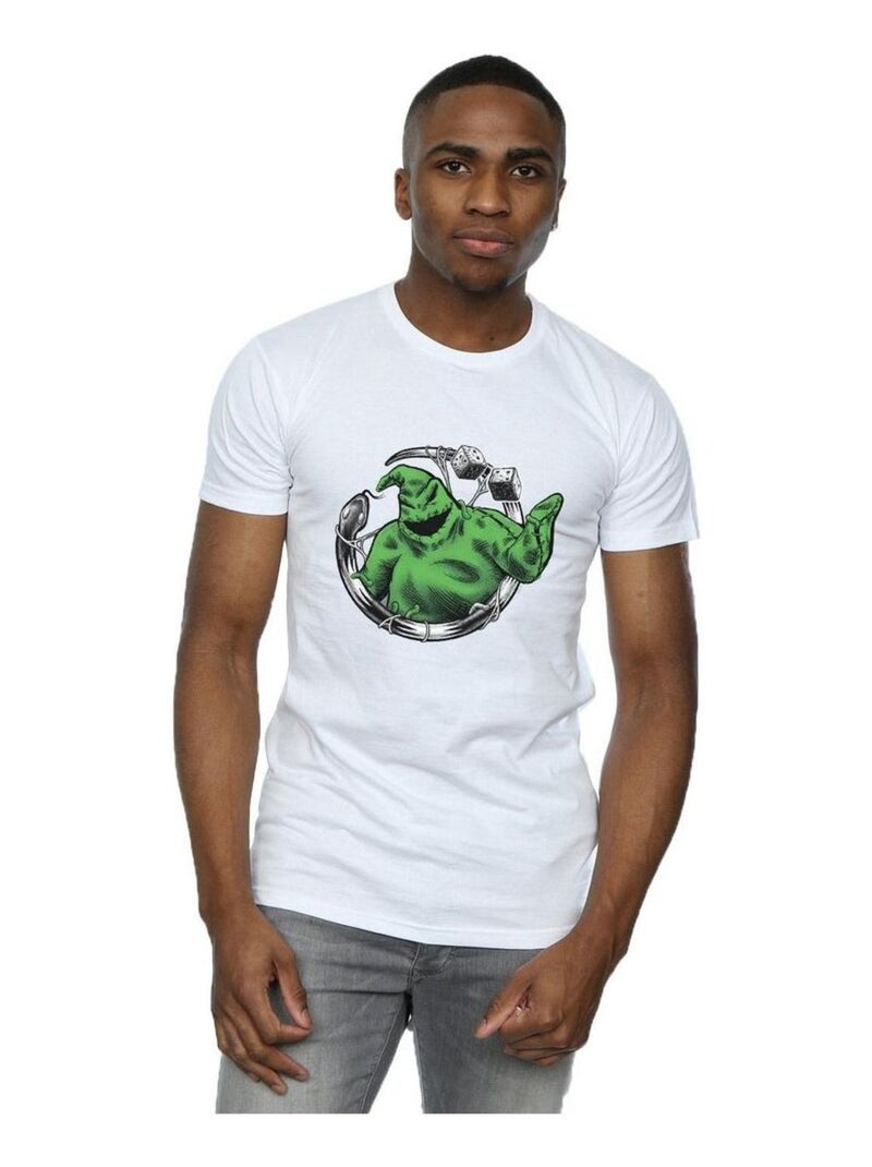 Disney - T-shirt NIGHTMARE BEFORE CHRISTMAS ROLL THE DICE Blanc - Kiabi