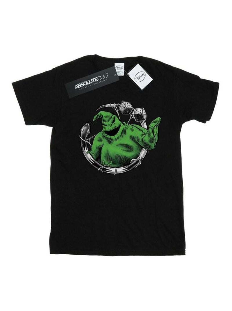 Disney - T-shirt NIGHTMARE BEFORE CHRISTMAS ROLL THE DICE Noir - Kiabi