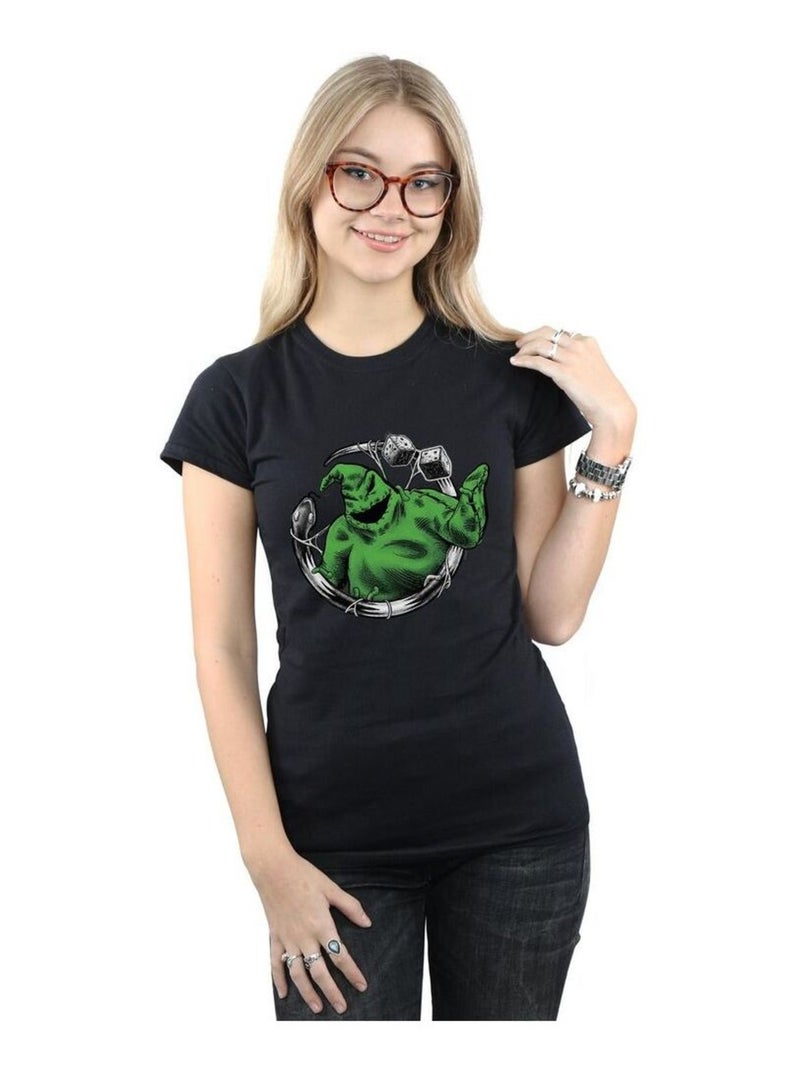 Disney - T-shirt NIGHTMARE BEFORE CHRISTMAS ROLL THE DICE Noir - Kiabi