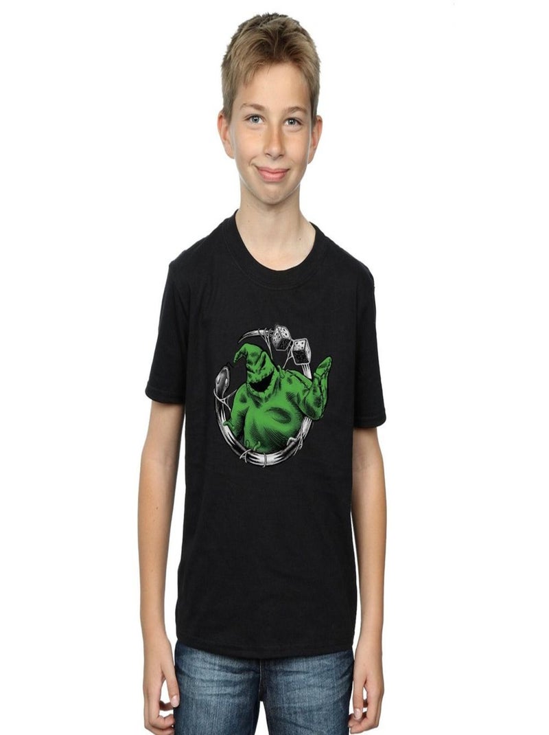 Disney - T-shirt NIGHTMARE BEFORE CHRISTMAS ROLL THE DICE Noir - Kiabi
