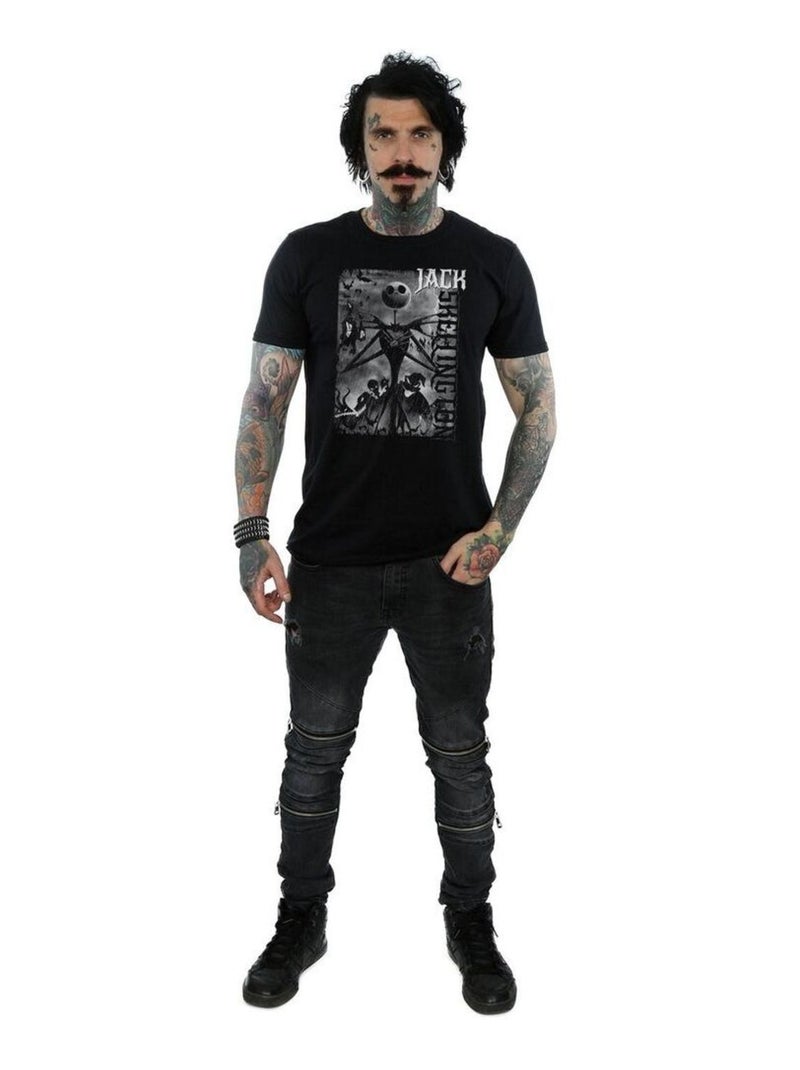 Disney - T-shirt NIGHTMARE BEFORE CHRISTMAS SKELLINGTON Noir - Kiabi