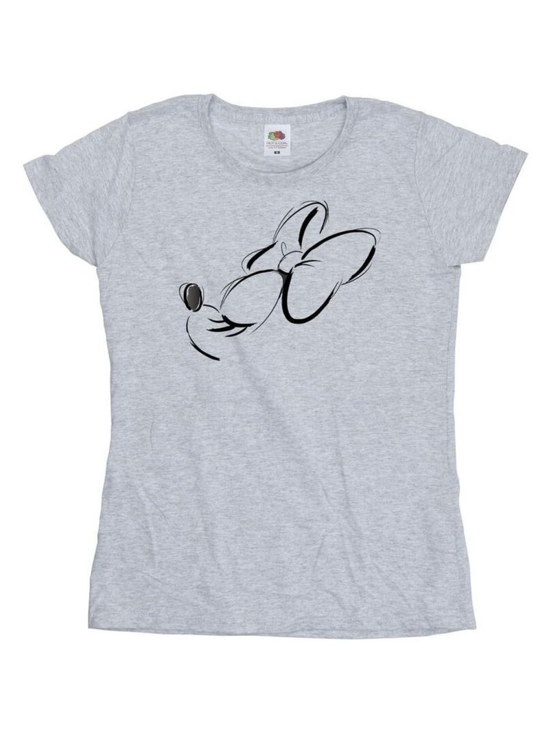 Disney - T-shirt NOSE UP Gris chiné - Kiabi
