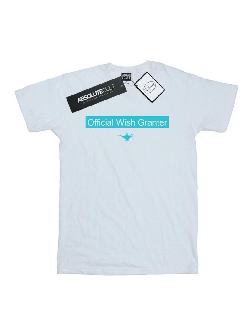Disney - T-shirt OFFICIAL WISH GRANTER Blanc - Kiabi