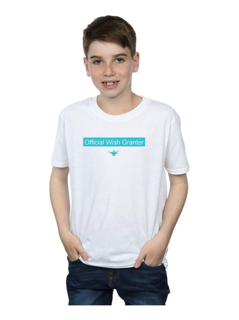 Disney - T-shirt OFFICIAL WISH GRANTER Blanc - Kiabi