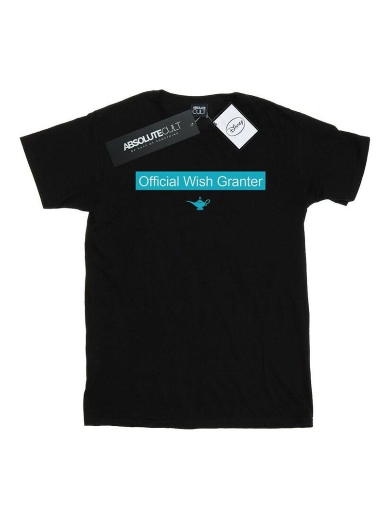 Disney - T-shirt OFFICIAL WISH GRANTER Noir - Kiabi