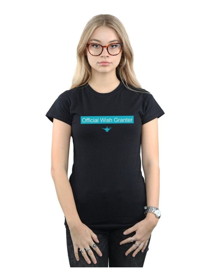 Disney - T-shirt OFFICIAL WISH GRANTER Noir - Kiabi