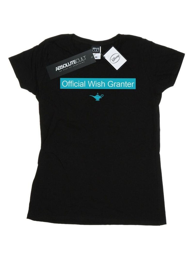 Disney - T-shirt OFFICIAL WISH GRANTER Noir - Kiabi