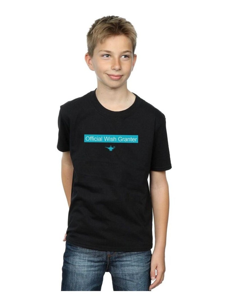 Disney - T-shirt OFFICIAL WISH GRANTER Noir - Kiabi