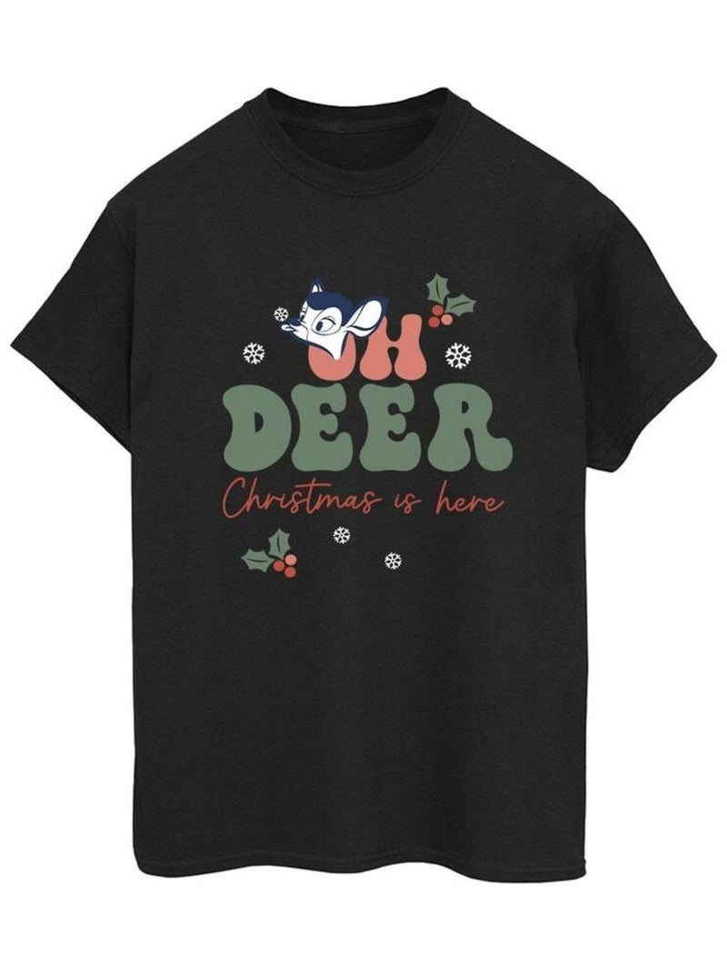 Disney - T-shirt OH DEER Noir - Kiabi
