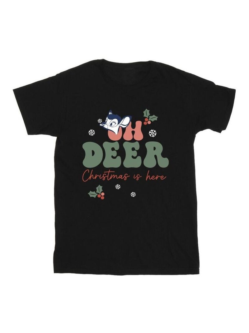 Disney - T-shirt OH DEER Noir - Kiabi