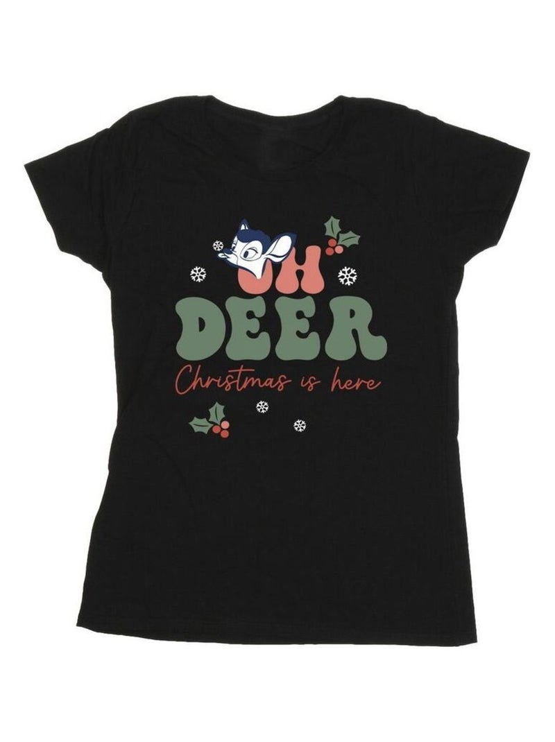 Disney - T-shirt OH DEER Noir - Kiabi