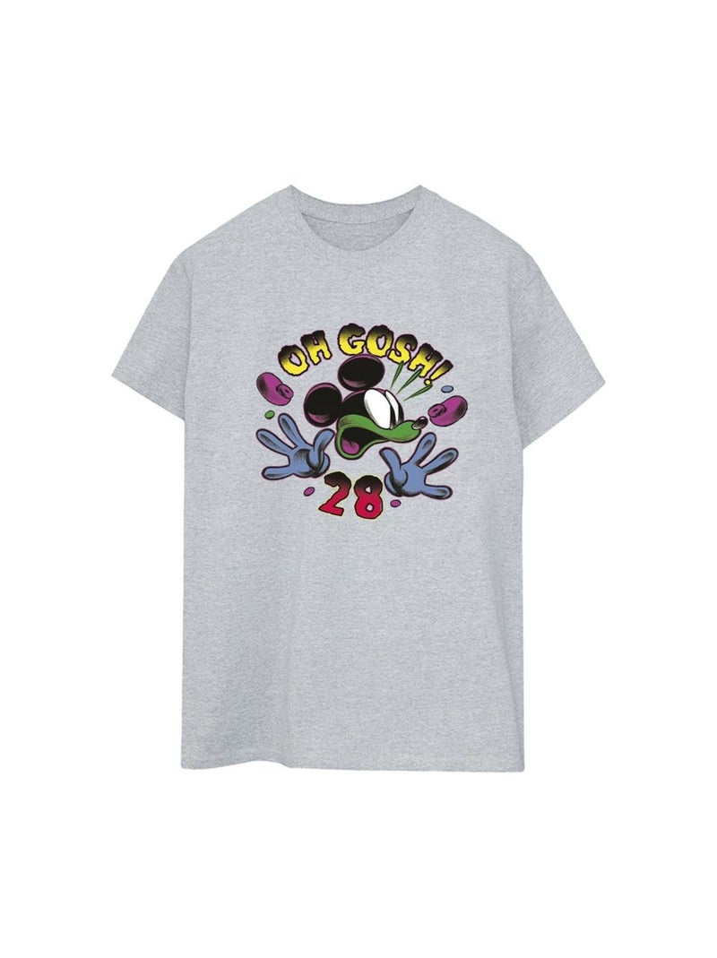 Disney - T-shirt OH GOSH Gris chiné - Kiabi