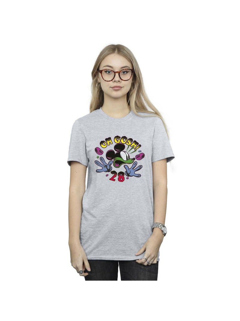 Disney - T-shirt OH GOSH Gris chiné - Kiabi