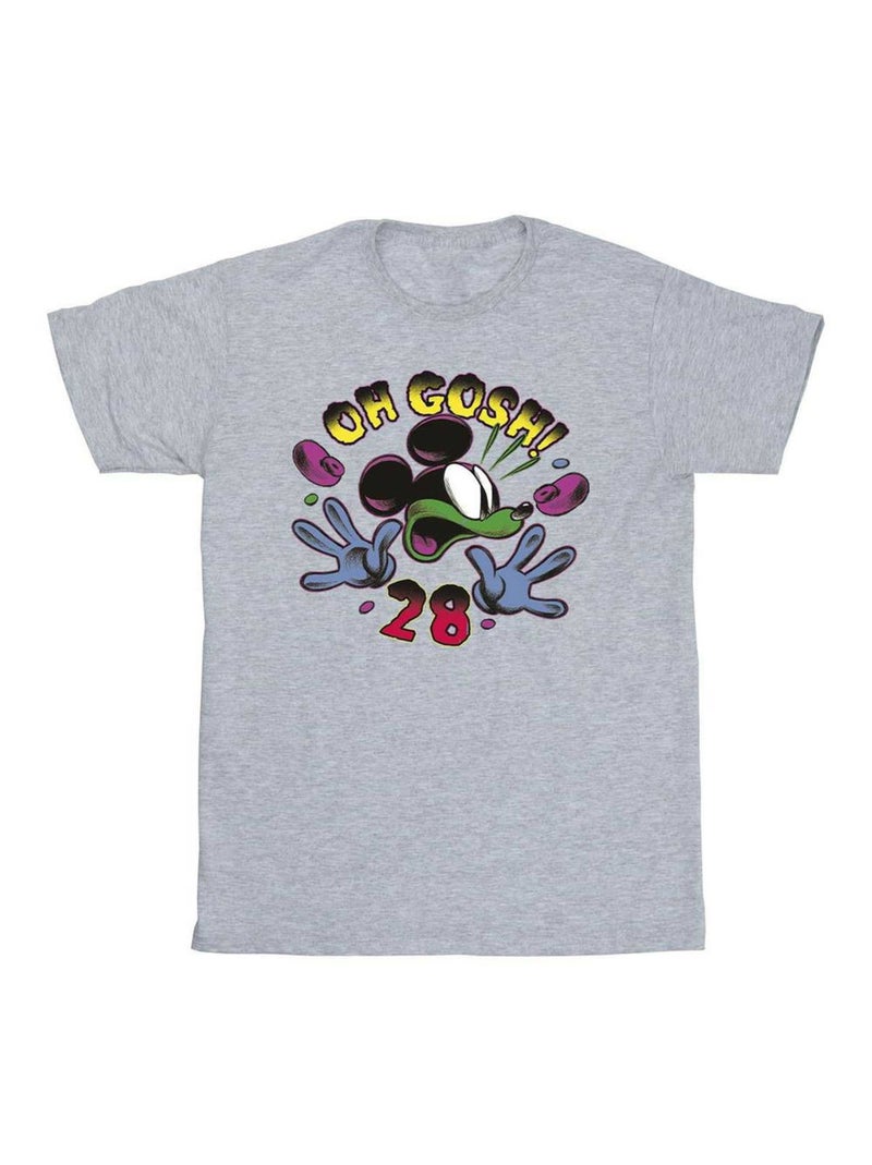 Disney - T-shirt OH GOSH Gris chiné - Kiabi