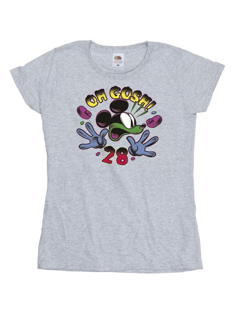 Disney - T-shirt OH GOSH Gris chiné - Kiabi