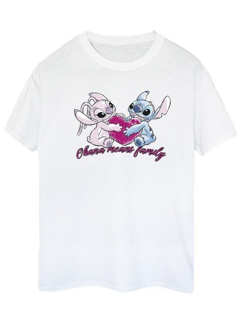 Disney - T-shirt OHANA Blanc - Kiabi