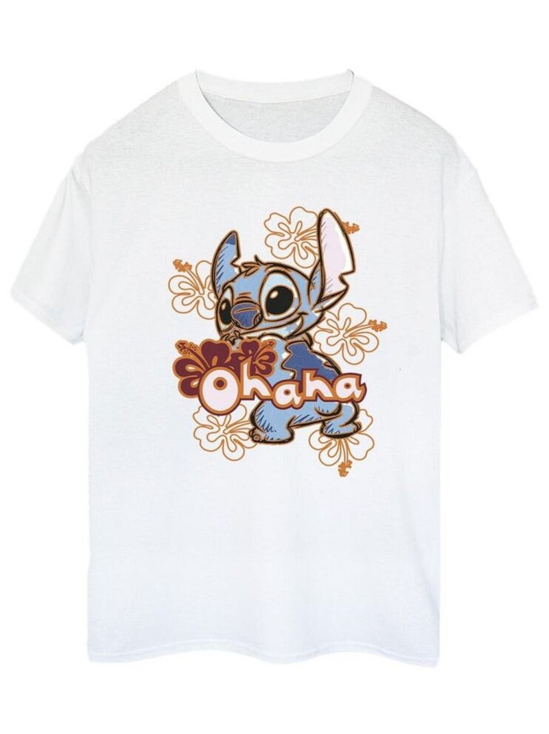 Disney - T-shirt OHANA Blanc - Kiabi