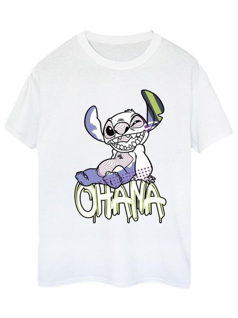 Disney - T-shirt OHANA Blanc - Kiabi