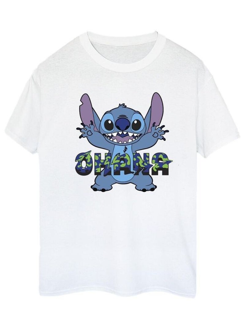 Disney - T-shirt OHANA Blanc - Kiabi