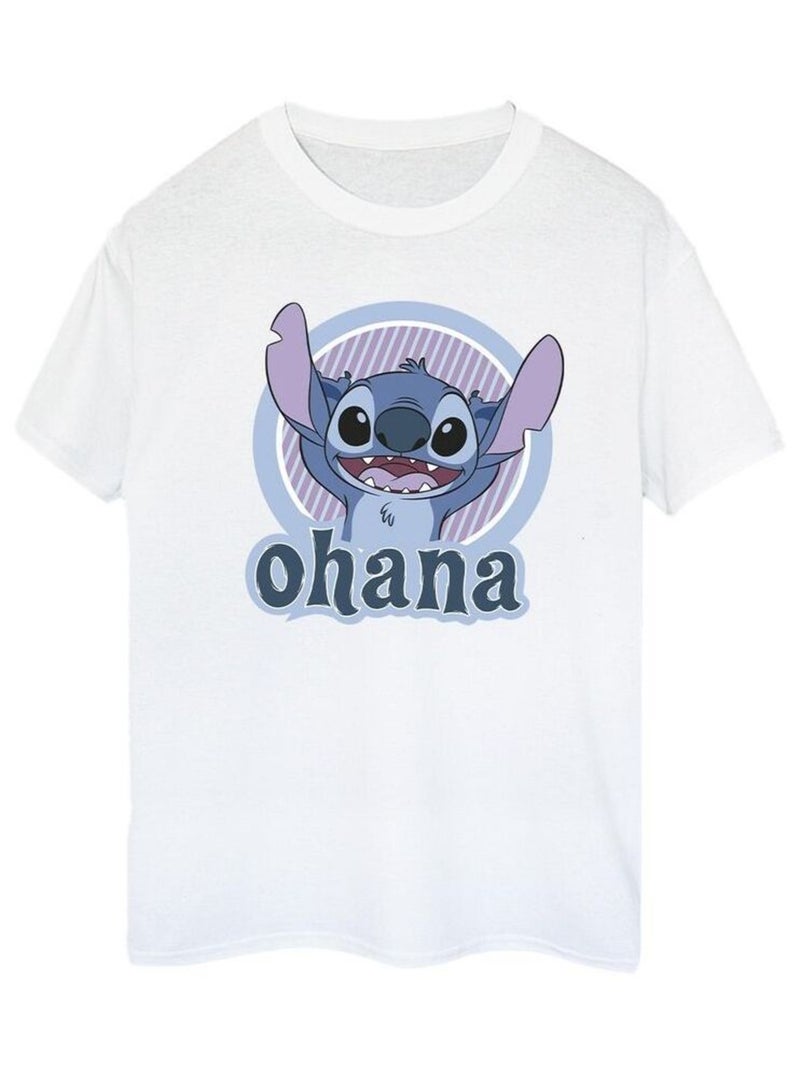 Disney - T-shirt OHANA Blanc - Kiabi