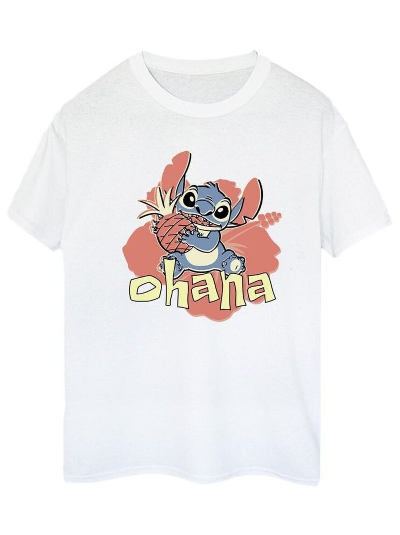 Disney - T-shirt OHANA Blanc - Kiabi