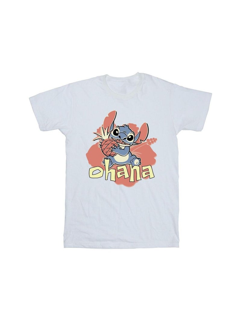 Disney - T-shirt OHANA Blanc - Kiabi