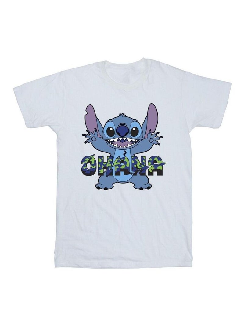 Disney - T-shirt OHANA Blanc - Kiabi
